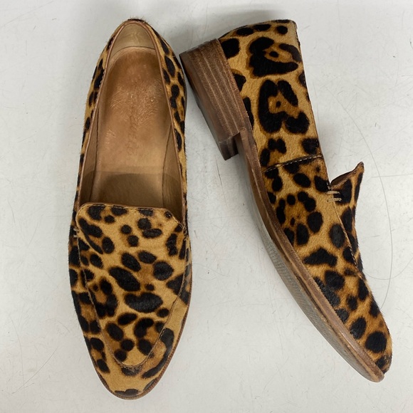 Madewell Animal Print Fur Loafer Shoes Size 6 - Picture 1 of 17